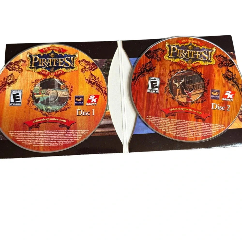 Sid Meiers Pirates Live the Life PC CD-ROM Big Box Firaxis 2K Games‎ 2004
